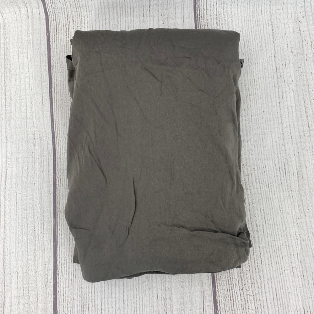 Cozy Earth Flat Sheet Twin Charcoal Grey 100% Bamboo Viscose Solid Luxury Sheet